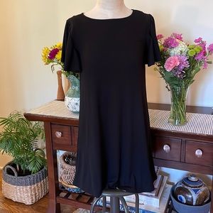 LC Lauren Conrad Black dress with flutter sleeves XS - NWT